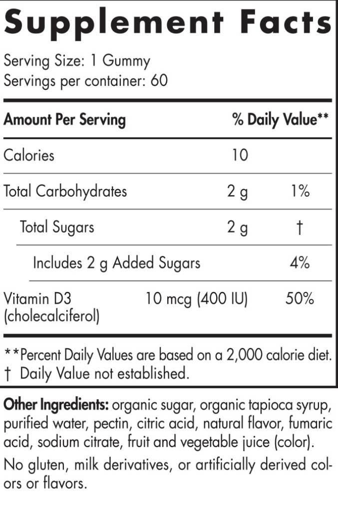 Vitamin D3 Gummies Kids 400 IU - 60 желирани бонбони - Feel You