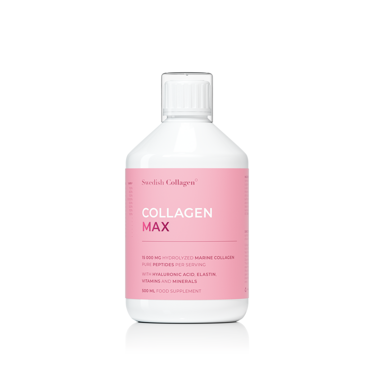 Рибен Колаген Max 500 ml – 15 000 mg рибен колаген с хиалуронова киселина, MSM и еластин