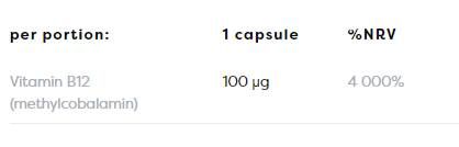Methyl-B12 100 mcg - 60 капсули - Feel You
