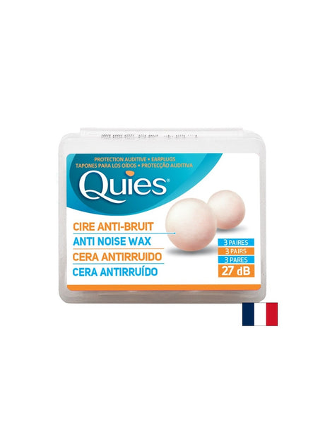 Восъчни тапи за уши (кръгли) 27 dB за еднократна употреба, за възрастни, 3 чифта - Feel You