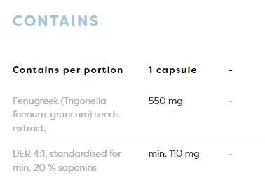 Fenugreek 550 mg - 120 капсули - Feel You