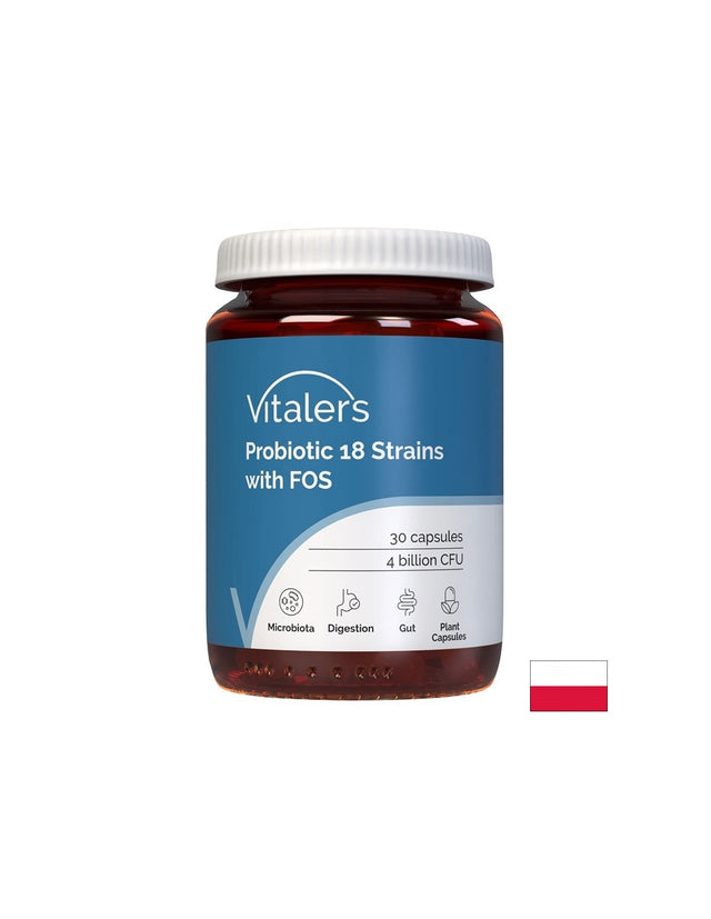 Пробиотик 28 щама + пребиотик FOS – Интензивна грижа за чревната флора и имунитета, 41 млрд. CFU, 30 капсули - Feel You