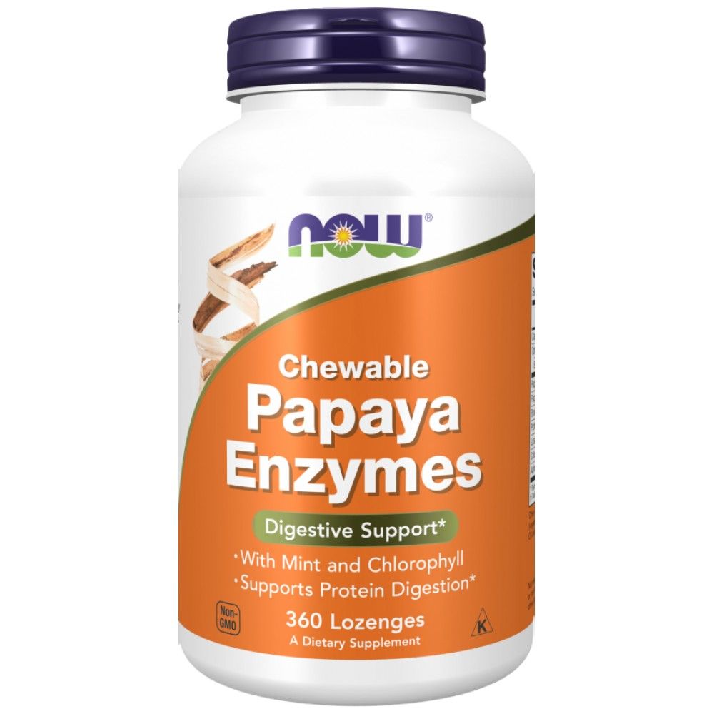 Papaya Enzymes - 360 Дъвчащи таблетки - Feel You