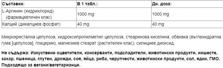 L-Arginine 1000 mg - 180 Таблетки - Feel You