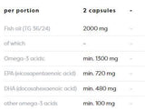 Omega-3 Extra 1300 mg - 180 Гел капсули - Feel You