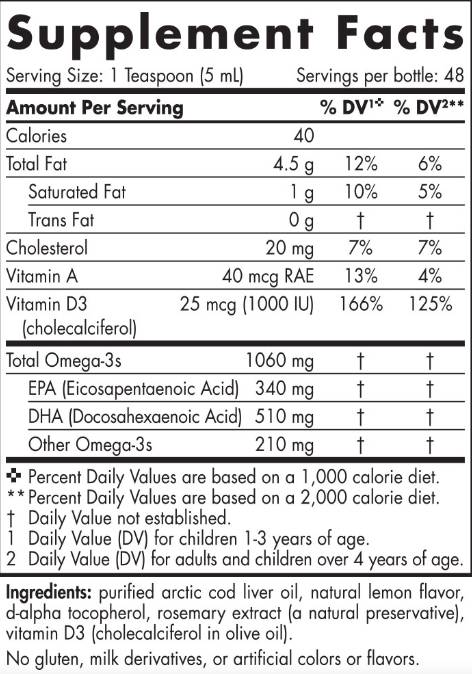 Arctic Cod Liver Oil 1060 mg - 473 мл - Feel You