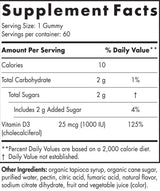 Vitamin D3 Gummies 1000 IU - 60 желирани бонбони - Feel You