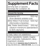 Берберин Плюс с горчив пъпеш и бял трън - формула 3 в 1 - 60 капсули - Feel You