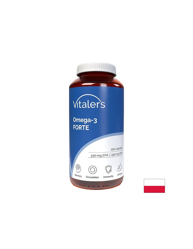 Омега 3 Форте 1000 mg (EPA 330 mg / DHA 220 mg) + витамин Е – Здраво сърце, остър ум и добро зрение, 120 капсули - Feel You