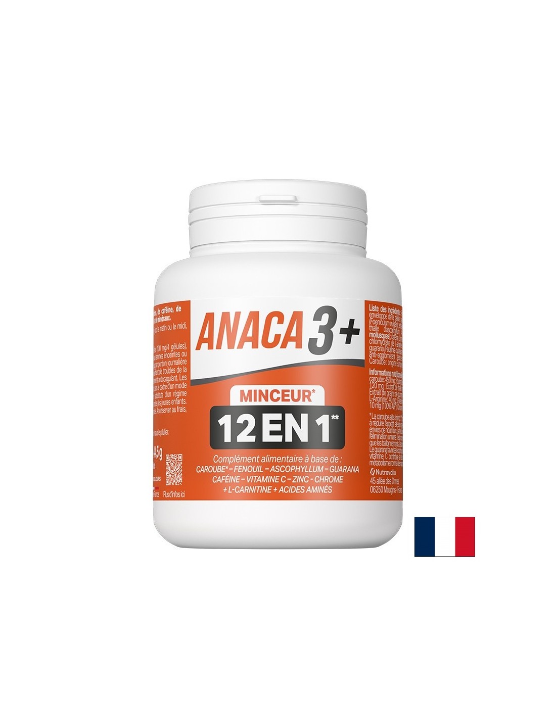 Затлъстяване и повишен апетит - формула Анака3+ - С билки, аминокиселини, кофеин и хром, 120 капсули - Feel You