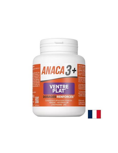 Формула за плосък корем Анака3+ - С билки, водорасли, калций и цинк, 120 капсули - Feel You