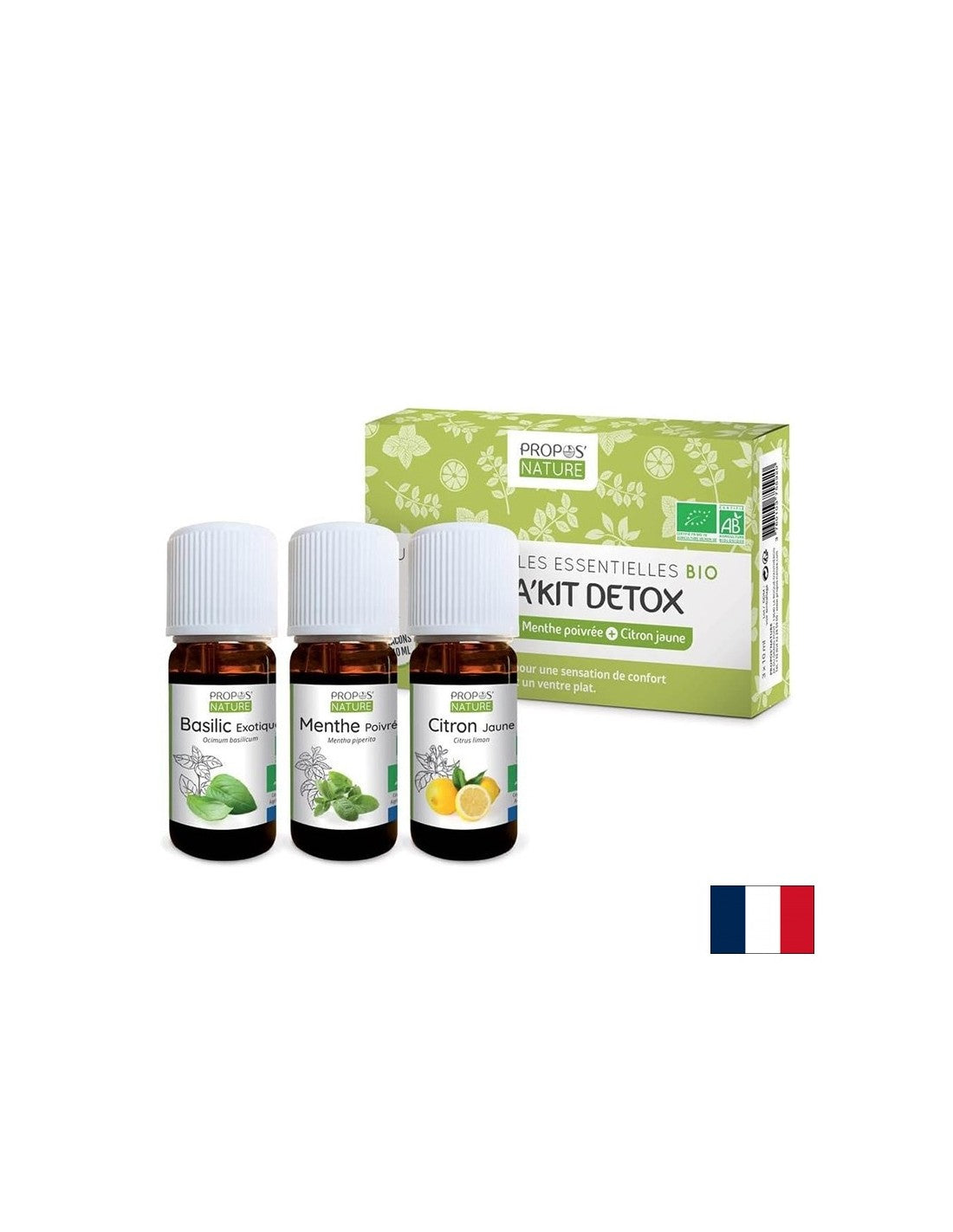 Арома сет Детокс с 3 вида етерични масла, БИО, 3 флакона - Feel You