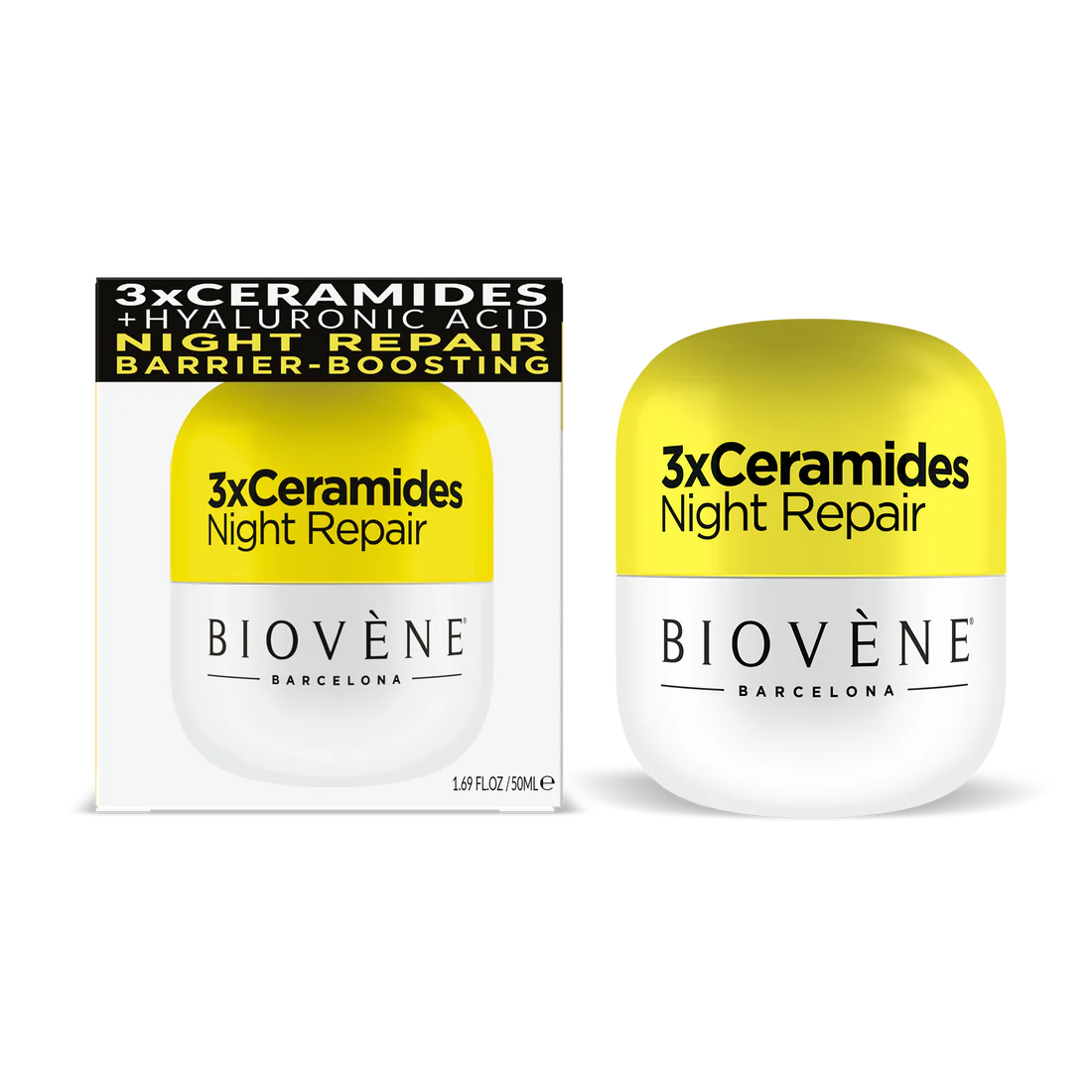 3Х Нощен крем със серамиди за регенерация и дълбока хидратация - 50 мл - Feel You