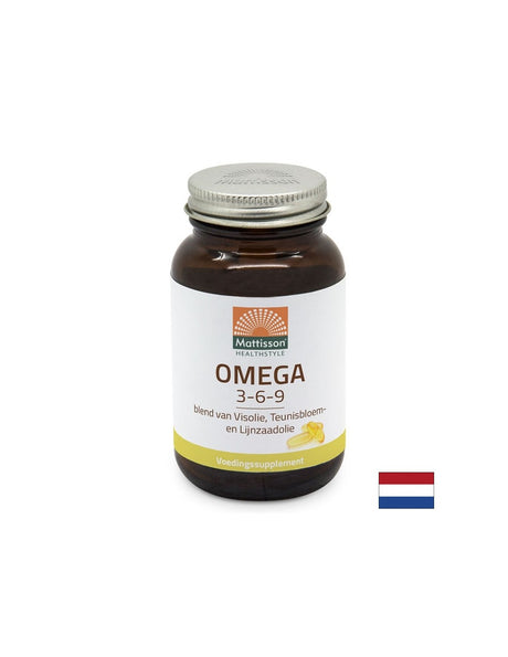 Сърдечна и мозъчна функция - Омега-3-6-9, 60 капсули Mattisson Healthstyle - Feel You