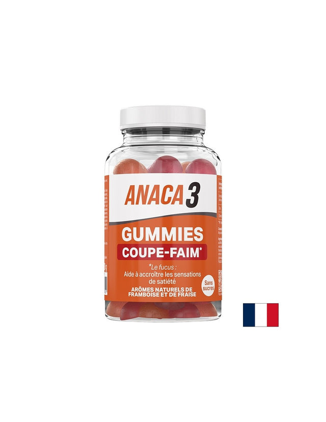 Формула за контрол на апетита Анака3 - С фукус, хром и цинк, 60 желирани таблетки с вкус на ягода и малина - Feel You