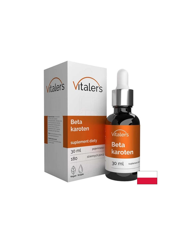 Бета-каротин – За добро зрение, имунитет и здрава кожа, 3.8 mg, 180 дози капки - Feel You