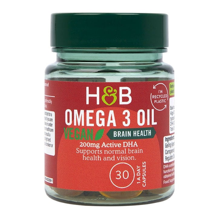 Омега 3 масло от водорасли (Algal Oil) 500мг 30 капсули, H&B - Feel You