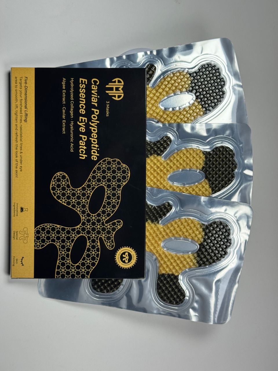 Регенерираща маска с хайвер, колаген и пептиди за лице – 3 броя - Feel You