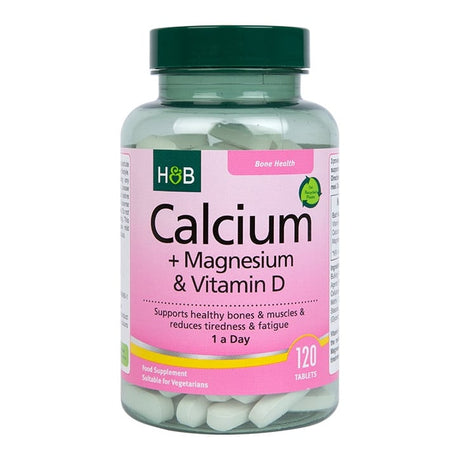 Калций магнезий и витамин Д3 Calcium, Magnesium & Vitamin D3 120 tablets, H&B - Feel You