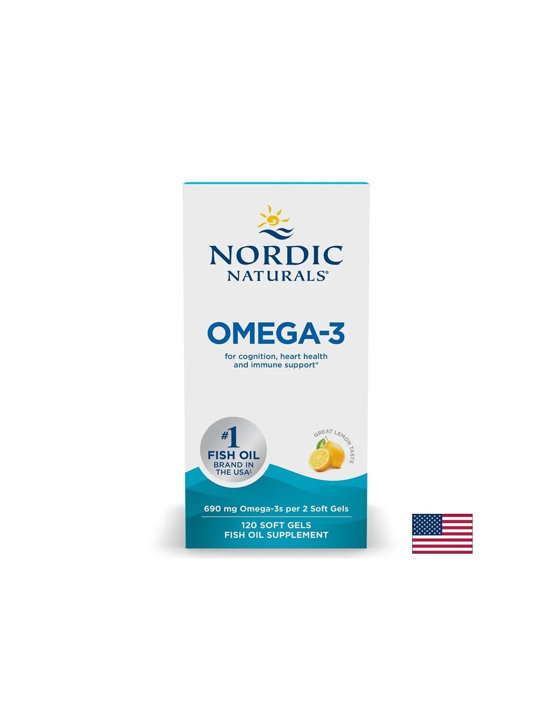 Омега-3 (EPA + DHA) – Сърце, зрение и мозък, 345 mg, 120 софтгел капсули