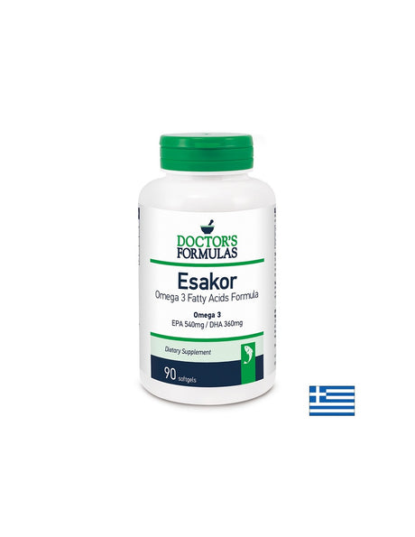 Омега-3 Формула - Esakor, 90 софтгел капсули Doctor’s Formulas - Feel You