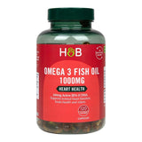 Омега-3 концентрирано рибено масло (Omega 3 Fish Oil) 1000mg 120 капсули, H&B - Feel You