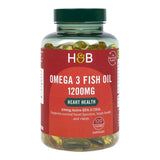 Омега-3 концентрирано рибено масло (Omega 3 Fish Oil) 1200mg 120 капсули, H&B - Feel You