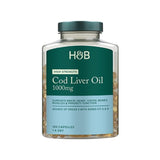 Омега-3 рибено масло от черен дроб на треска (Pure Cod Liver Oil) 1000мг 120 капсули, H&B - Feel You
