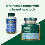 Омега-3 рибено масло от черен дроб на треска (Pure Cod Liver Oil) 1000мг 60 капсули, H&B - Feel You