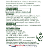 Витамин Д3 (Vitamin D3) 1000iu 60 веган таблетки NaturesAid - Feel You