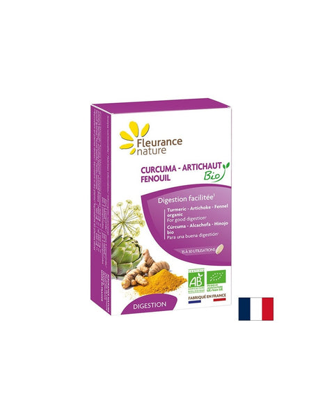 Подкрепа за черния дроб и доброто храносмилане - Куркума с артишок и копър, Био, 30 таблетки - Feel You
