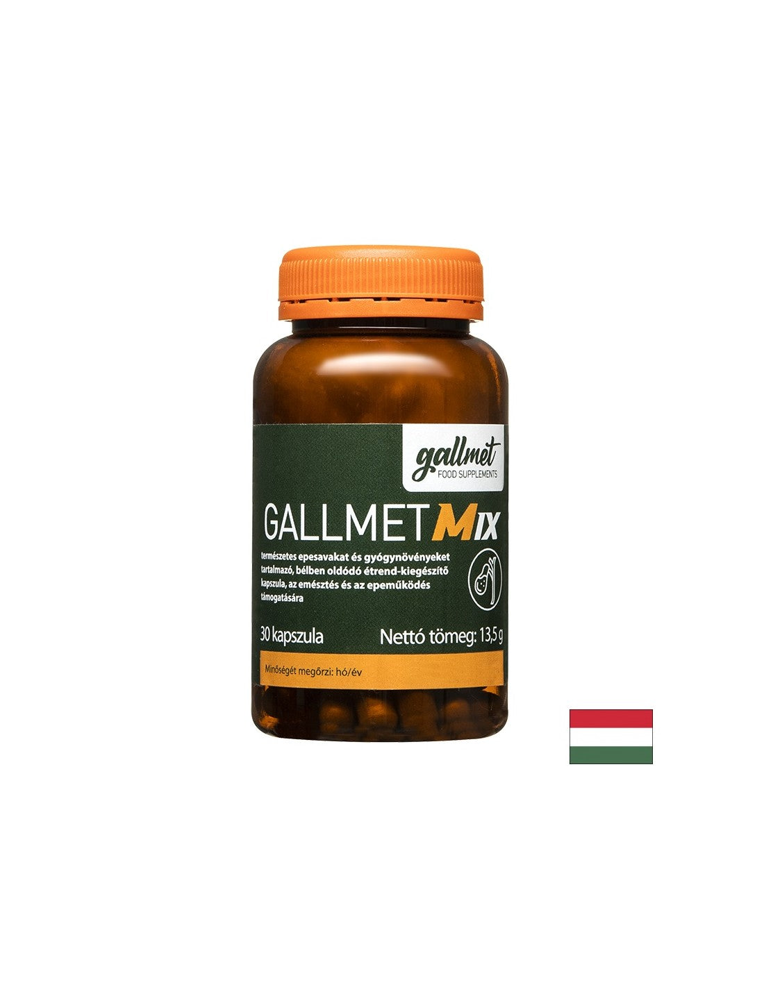 Храносмилане - Волска жлъчка и растителни екстракти, 30 капсули GALLMED - Feel You