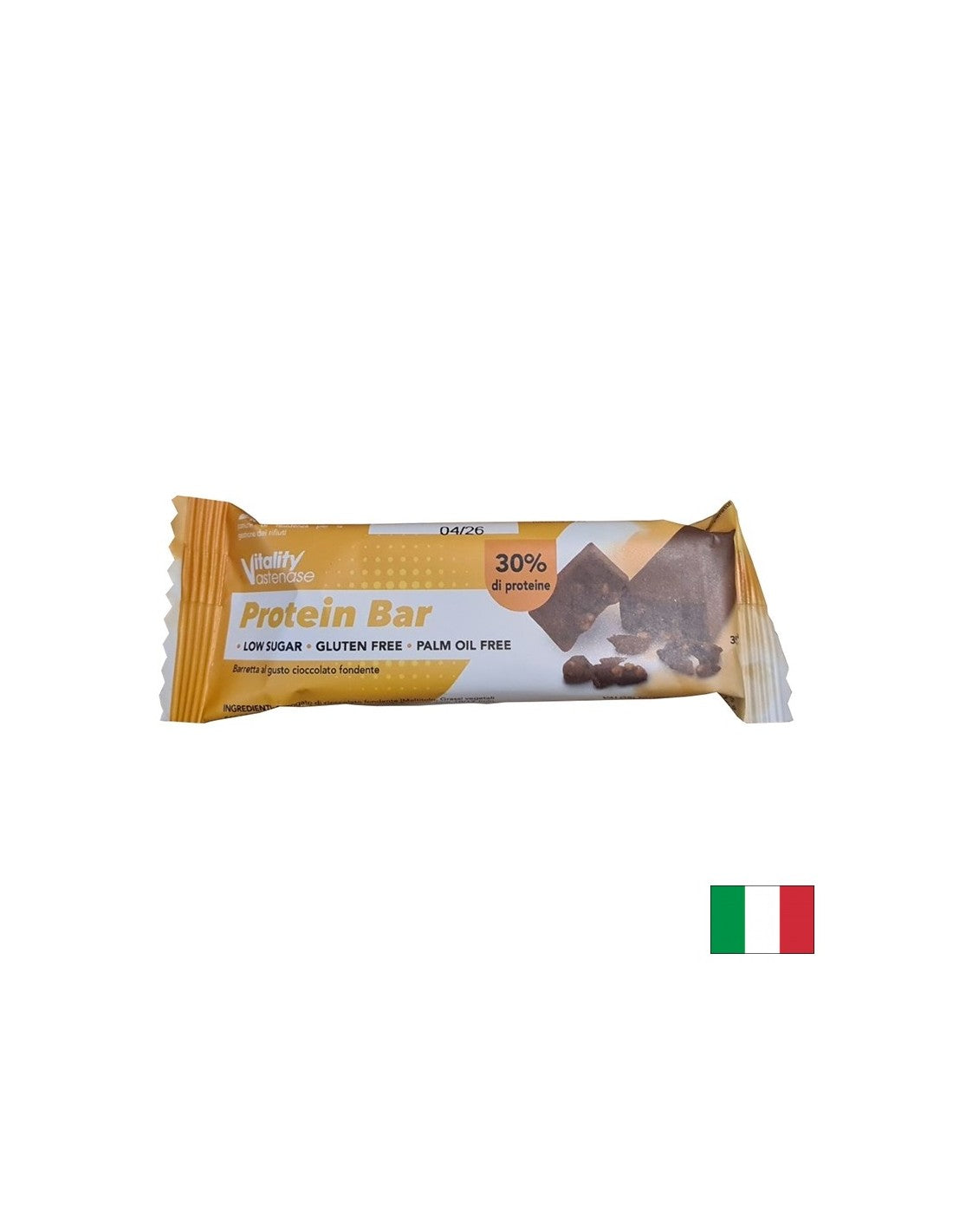 Протеиново барче (30% протеини) с тъмен шоколад Vitality®, 55 g - Feel You