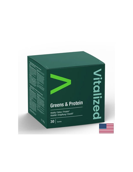 Черен дроб и мускулна функция - Зелени храни + протеини, 30 сашета - Feel You