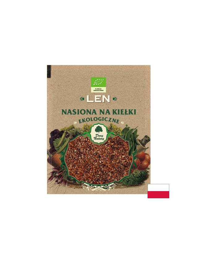 Лен - семена за кълнове Био, 30 g Dary Natury - Feel You