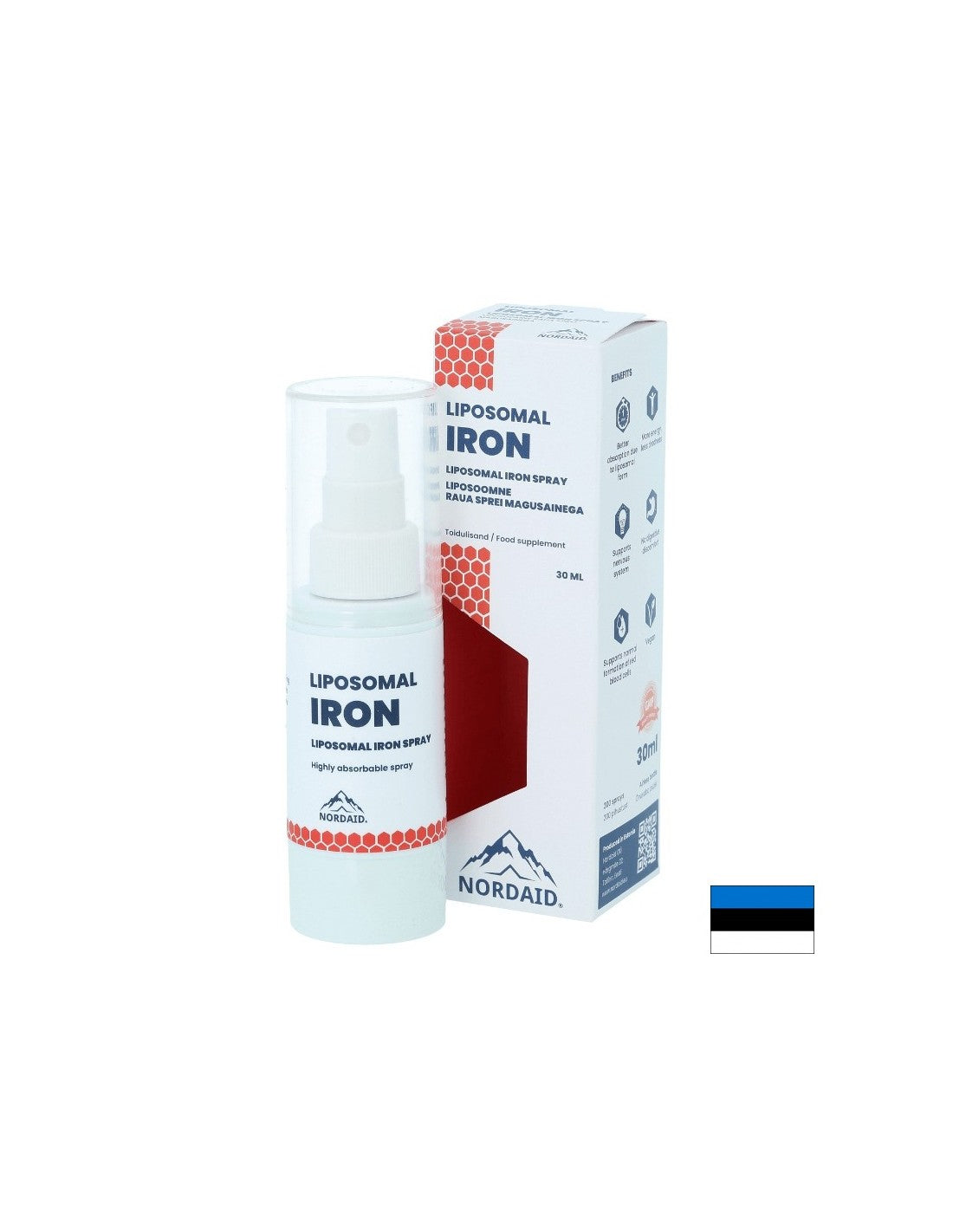 Липозомно желязо с висока абсорбция - Анемия и умора, Спрей за уста, 30 ml, 200 впръсквания - Feel You