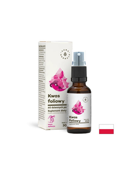 Фолиева киселина, орален спрей 30 ml Aura Herbals - Feel You