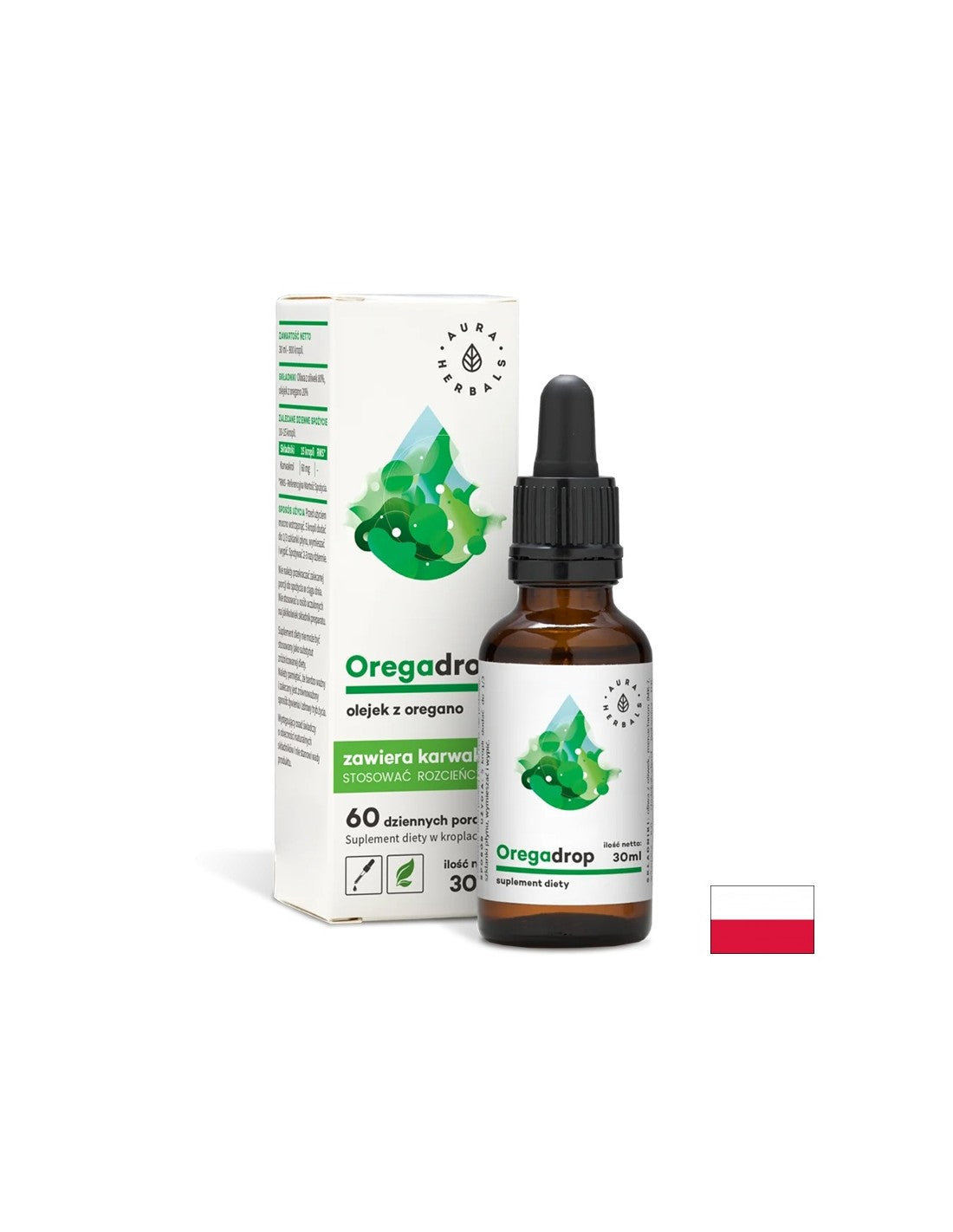 Подпомага стомашно-чревния тракт и дихателната система - Риган (масло), 30 ml капки  Aura Herbals - Feel You
