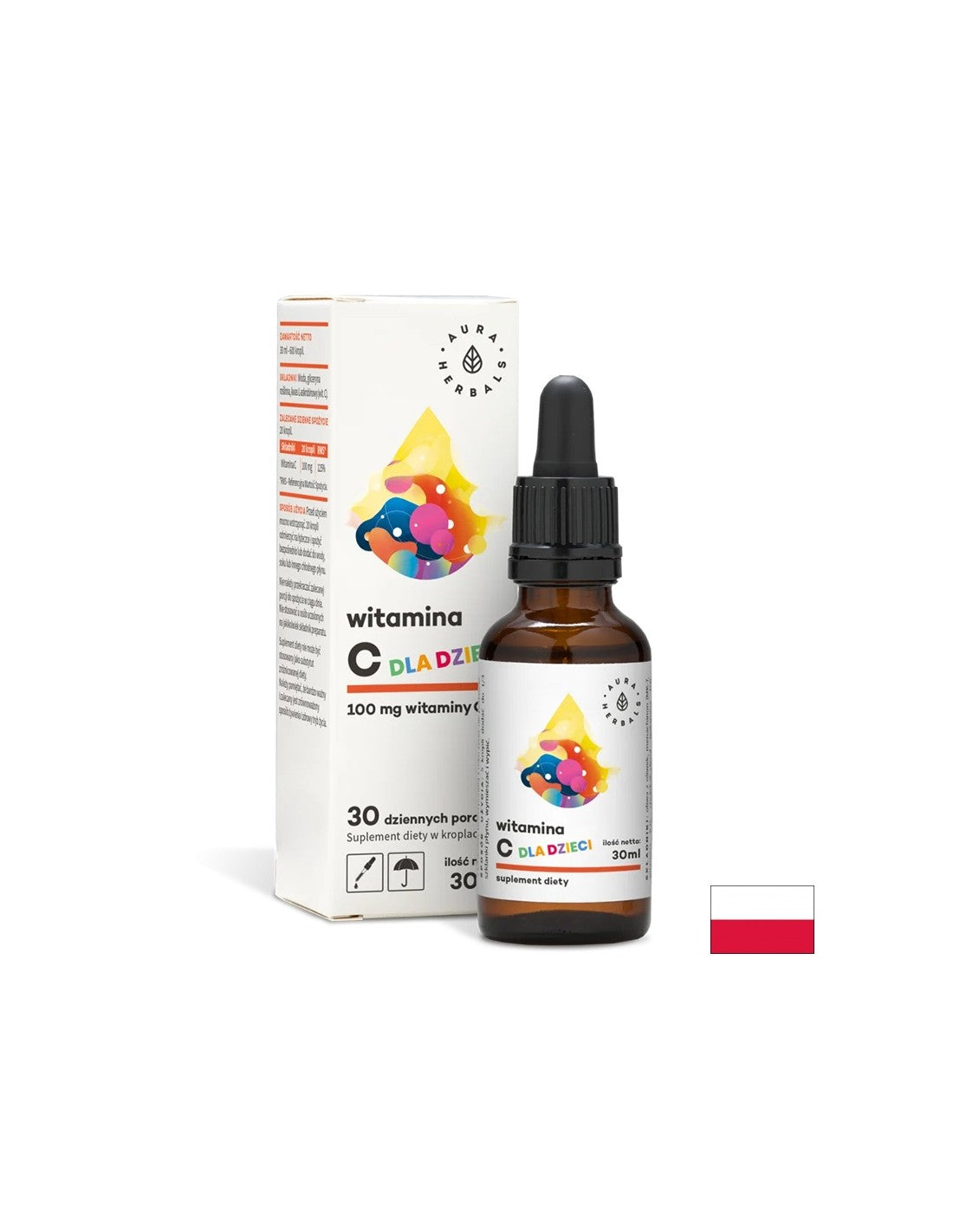 Имунитет - Витамин С за Деца, 30 ml капки Aura Herbals - Feel You