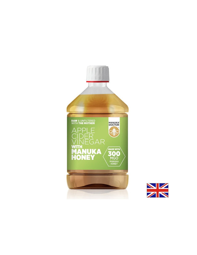 Ябълков оцет + мед от манука (300 MGO) - Apple Cider Vinegar with Manuka Honey (300 MGO), 500 ml - Feel You
