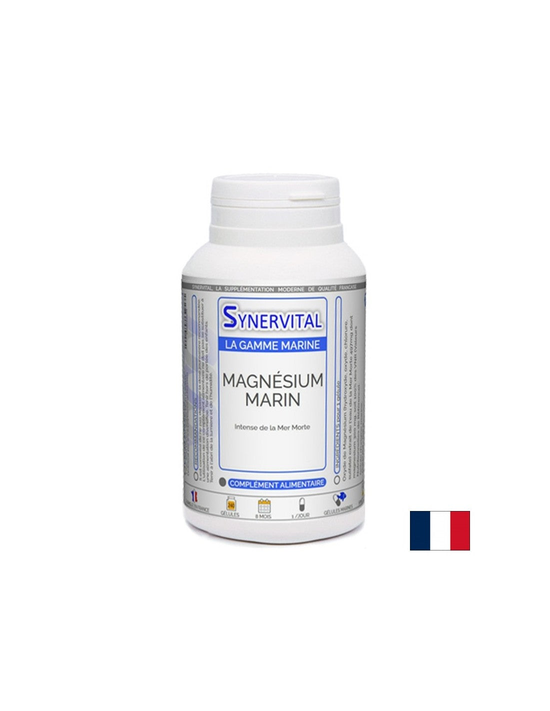 Мускулна, сърдечна и нервна система - Морски магнезий (от Мъртво море), 300 mg х 60 капсули - Feel You