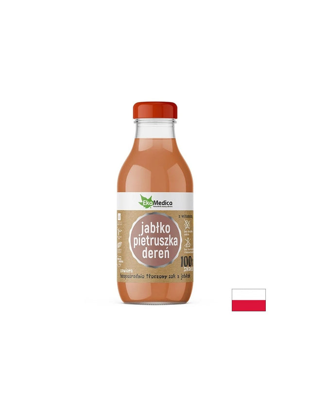 Ябълка + Магданоз + Дрян – За имунитет и детокс, сок 300 ml - Feel You