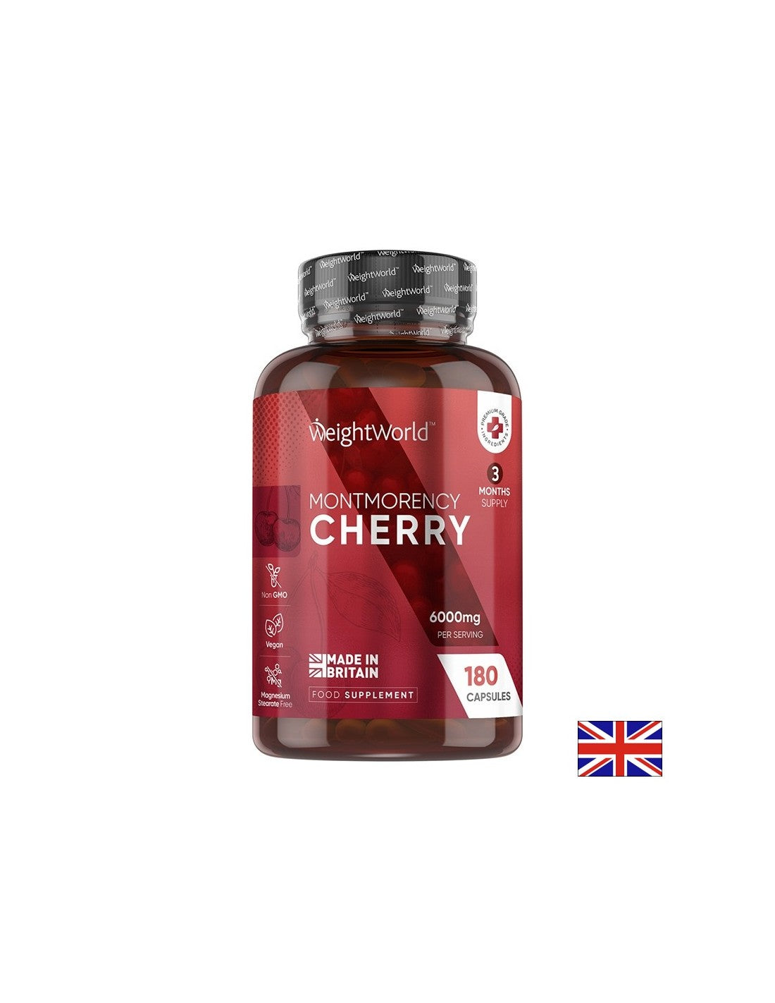 Череша 3000 mg Стави и антиоксидантна защита 180 капсули - Feel You
