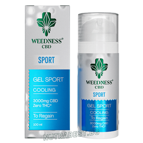 Спортен охлаждащ гел 3000mg СБД | 0% THC (100ml)  Weedness СБД - Feel You