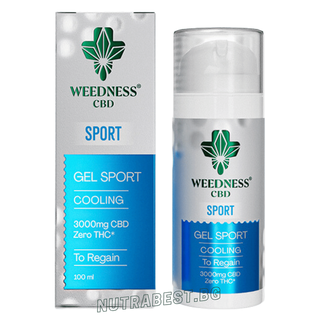 Спортен охлаждащ гел 3000mg СБД | 0% THC (100ml)  Weedness СБД - Feel You