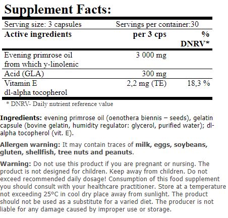 GreenDay Evening Primrose Oil / 90 Softgels
