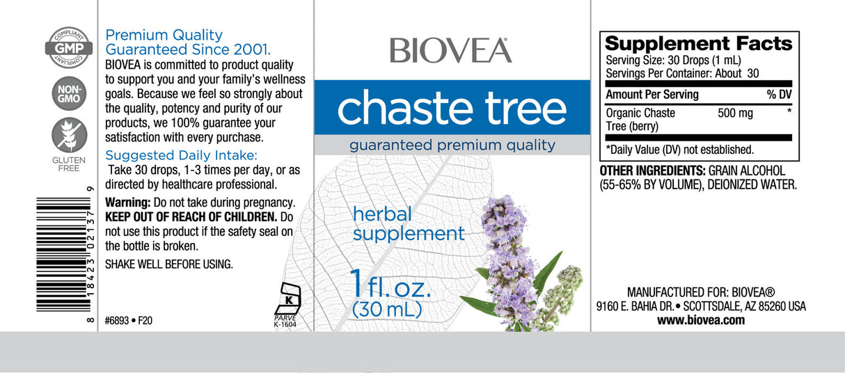 Chaste Tree Liquid Drops / 30 ml - Feel You