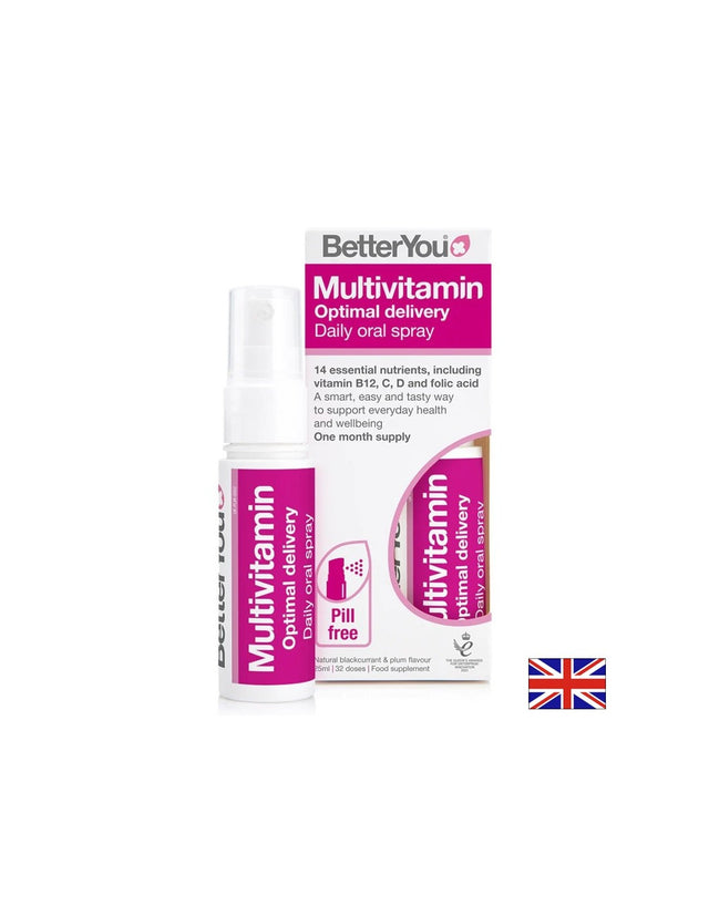 Мултивитамини – Енергия, имунна защита и метаболитен баланс, 32 впръсквания, спрей 25 ml - Feel You