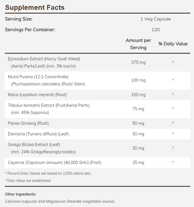 Mens Virility Power - 120 Капсули - Feel You