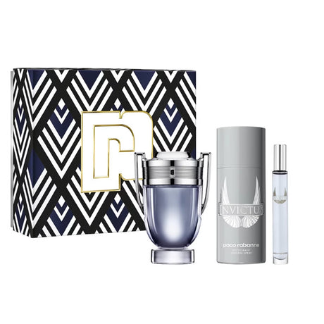 Paco Rabanne Invictus Eau de Toilette Spray 100ml Set 3 Pieces - Feel You